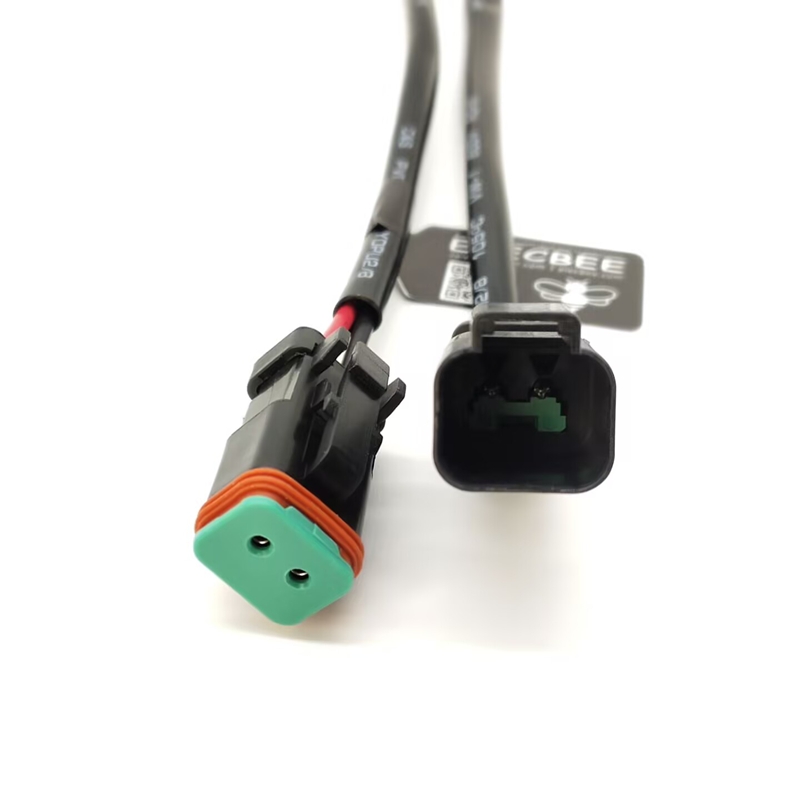Elecbee DT06-2P Male to DT06-2S Female Ip67 Molded Cable 10cm
