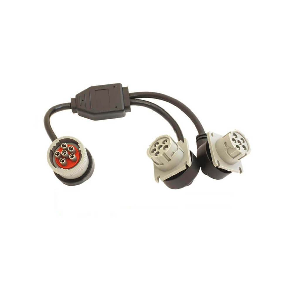 Elecbee J1708 6Pin Male To Dual 6Pin Female Splitter Cable For Truck Tracking Device