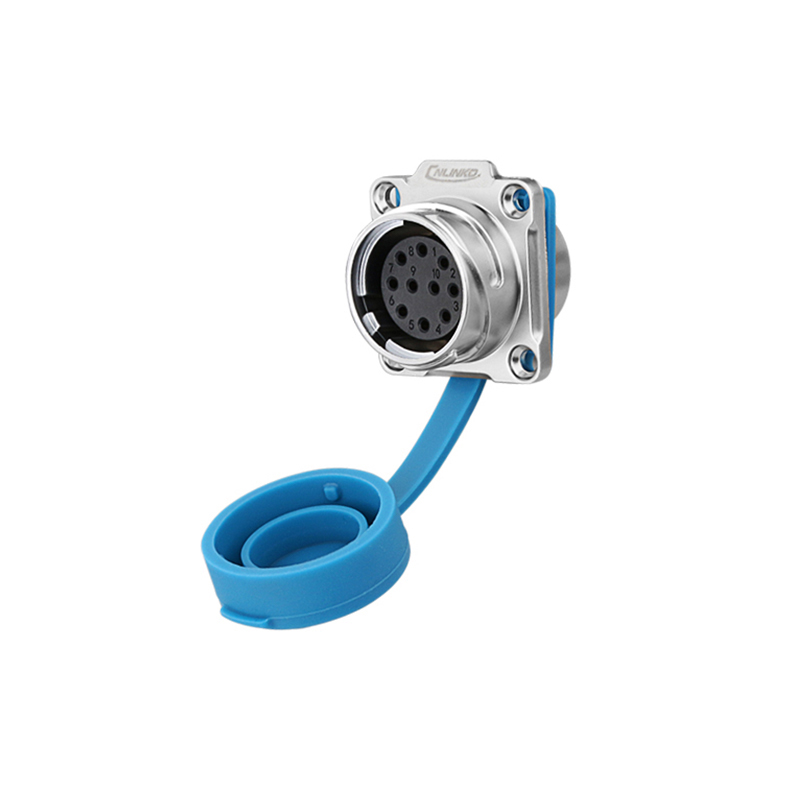Elecbee DH24 10 Pin Waterproof Quick Connect Disconnect Electrical Connector M20 Female Socket Audio Equipment Industry Signal Connector