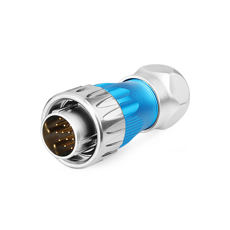 Elecbee DH24 19 Pin Metal Shell Waterproof Industrial Connector Solder Wire Power Cable Conector Male Plug