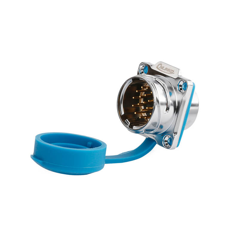 Elecbee DH24 19 Pin Metal Shell Waterproof Industrial Connector Solder Wire Power Cable Conector Male Socket