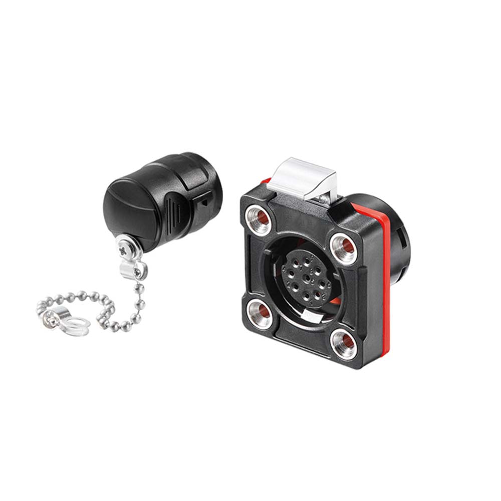 Elecbee Industrial Connector BD20 Waterproof 9-Pin Aviation Plastic Shell Female Socket