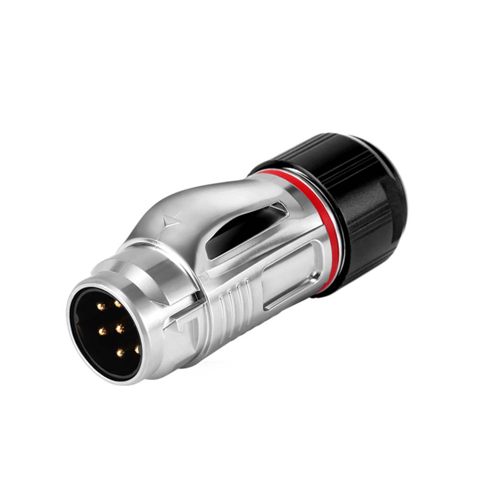 Elecbee Male Plug Metal Shell Industrial Connector Bd20 Waterproof 7-Pin Aviation