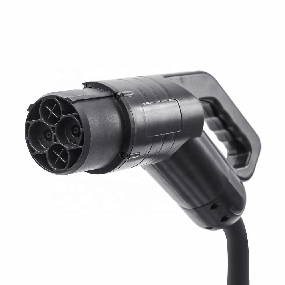 Elecbee 125A 1000V EV Plug Single-phase CHAdeMO Standard DC Fast Charging Connector with 5 Meters Cable