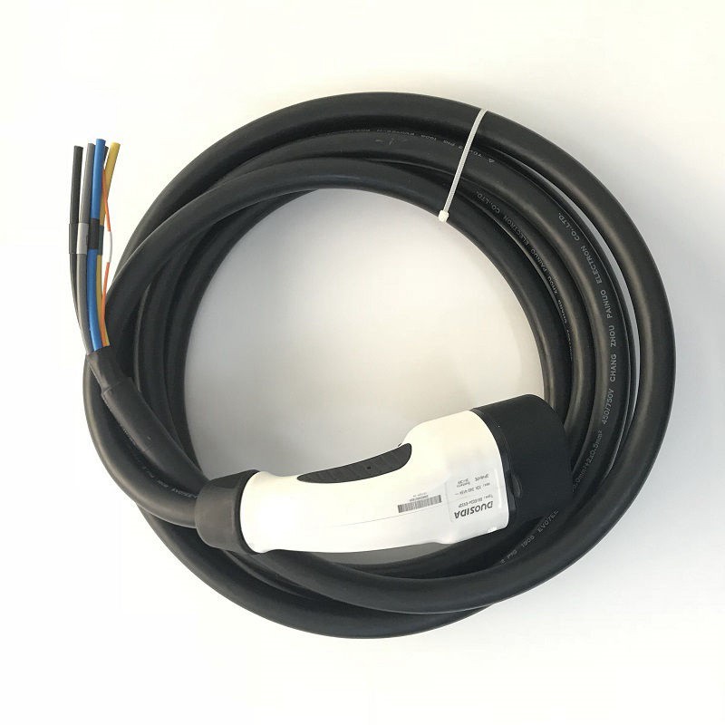 Elecbee 16A 250V Three Phase Connector EV Quick Charger  IEC 62196-2 AC Charging Plug with 5M Cable