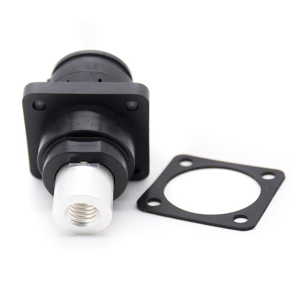 Elecbee Socket 8mm Female Energy Battery Storage Connector Straight IS IP67 Black