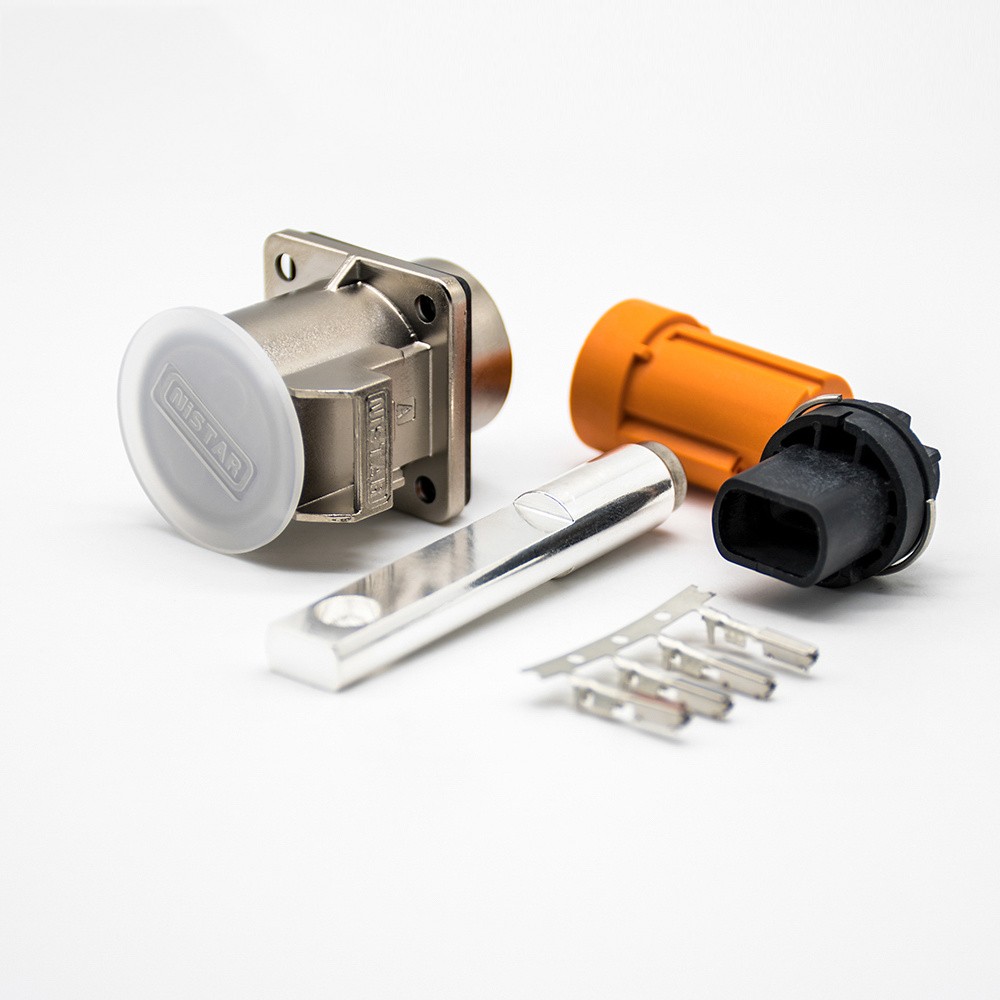 Elecbee HVIL 1pin Straight Metal Socket 125A M6螺纹孔 IP67  HVIL Series Connector
