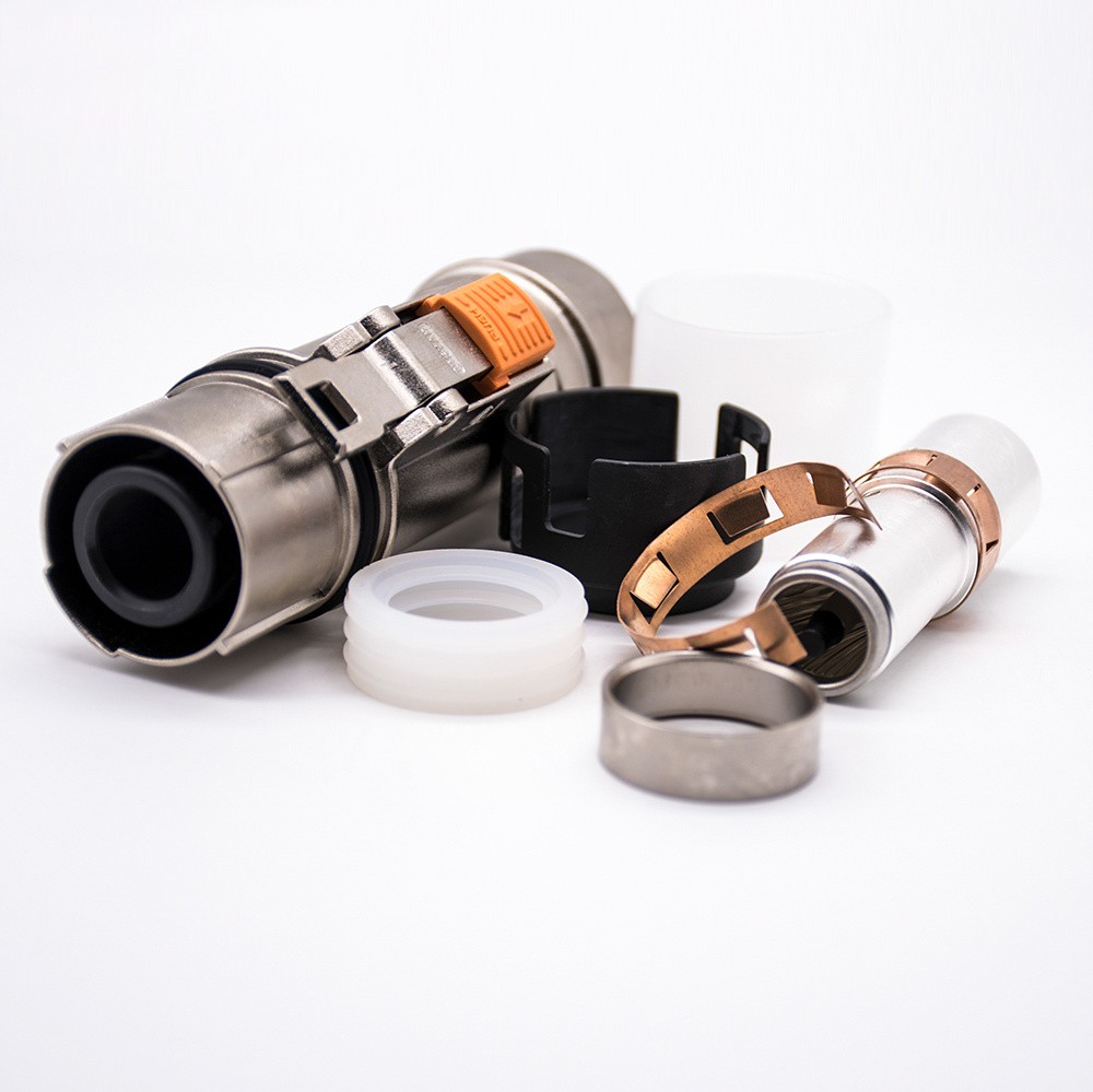Elecbee HVIL 1pin Straight Metal Plug 250A 70mm² IP67  HVIL Series Connector