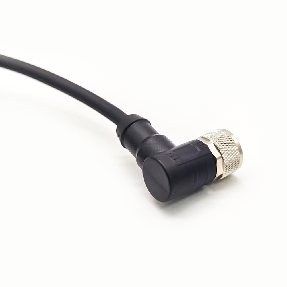 Elecbee Ret Aisg Control Cable Assembly Right Angle M16 8 Pin Female Single End Cable 3M