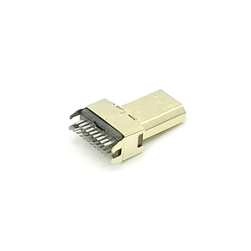 Elecbee MICRO HDMI Male Connector D-type Male Splint 1.0MM Interface Audio Transmission