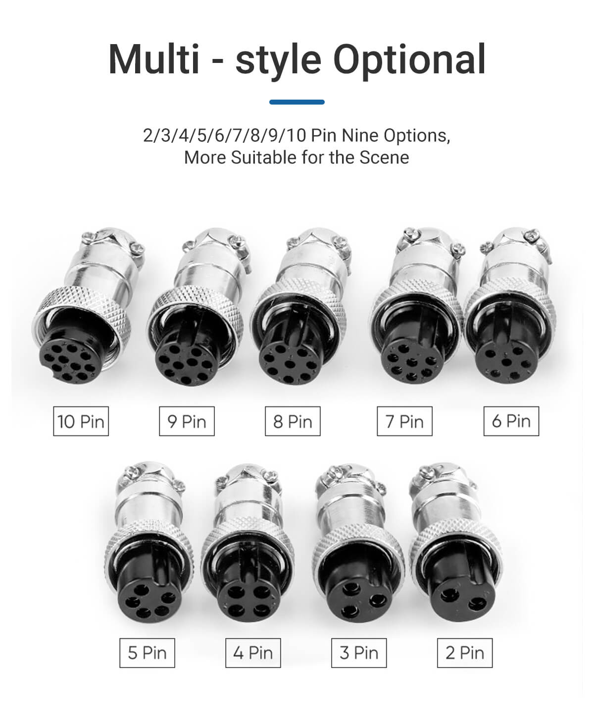 Elecbee GX16 6 Pin Connettore Cad Femmina Cavo Di Estensione 6 Pin