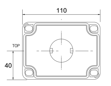 Elecbee EB-BC-CGS-2201 Push Button Enclosure, 1 Position, 22 mm, PC