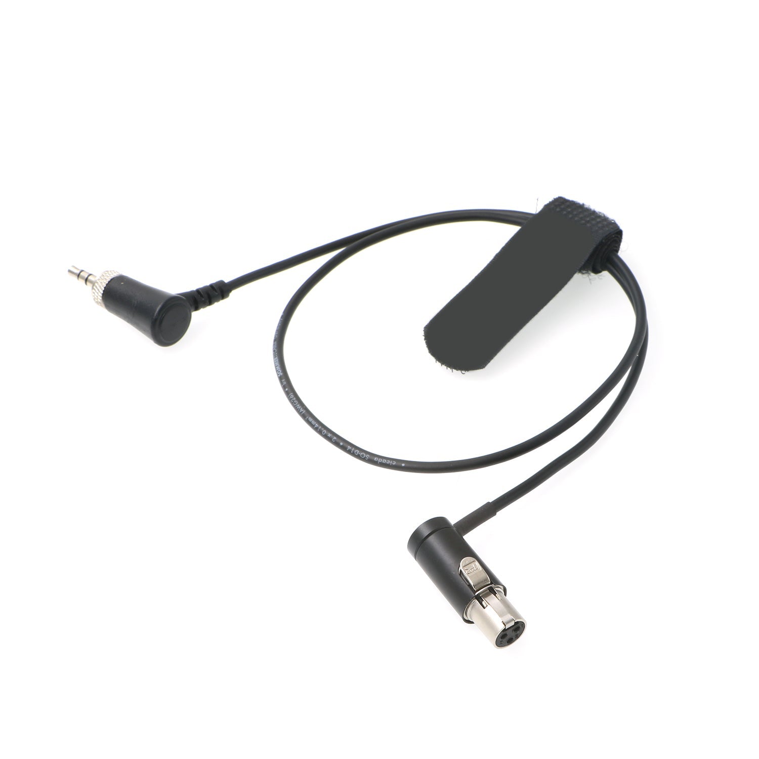 Low-Profile Audio-Cable TA3F Mini-XLR 3-Pin Female to Locking-3.5mm-TRS Right Angle for Sennheiser EK 2000| Sony UWP| Sound Devices 633 688 Balanced Output Cable Elecbee Cables