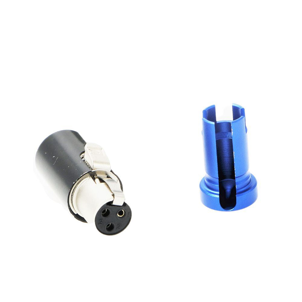 TA3F 3 Pin Female Mini XLR Original Connector Low-Profile for Audio Microphone Cable Elecbee Cables|Red