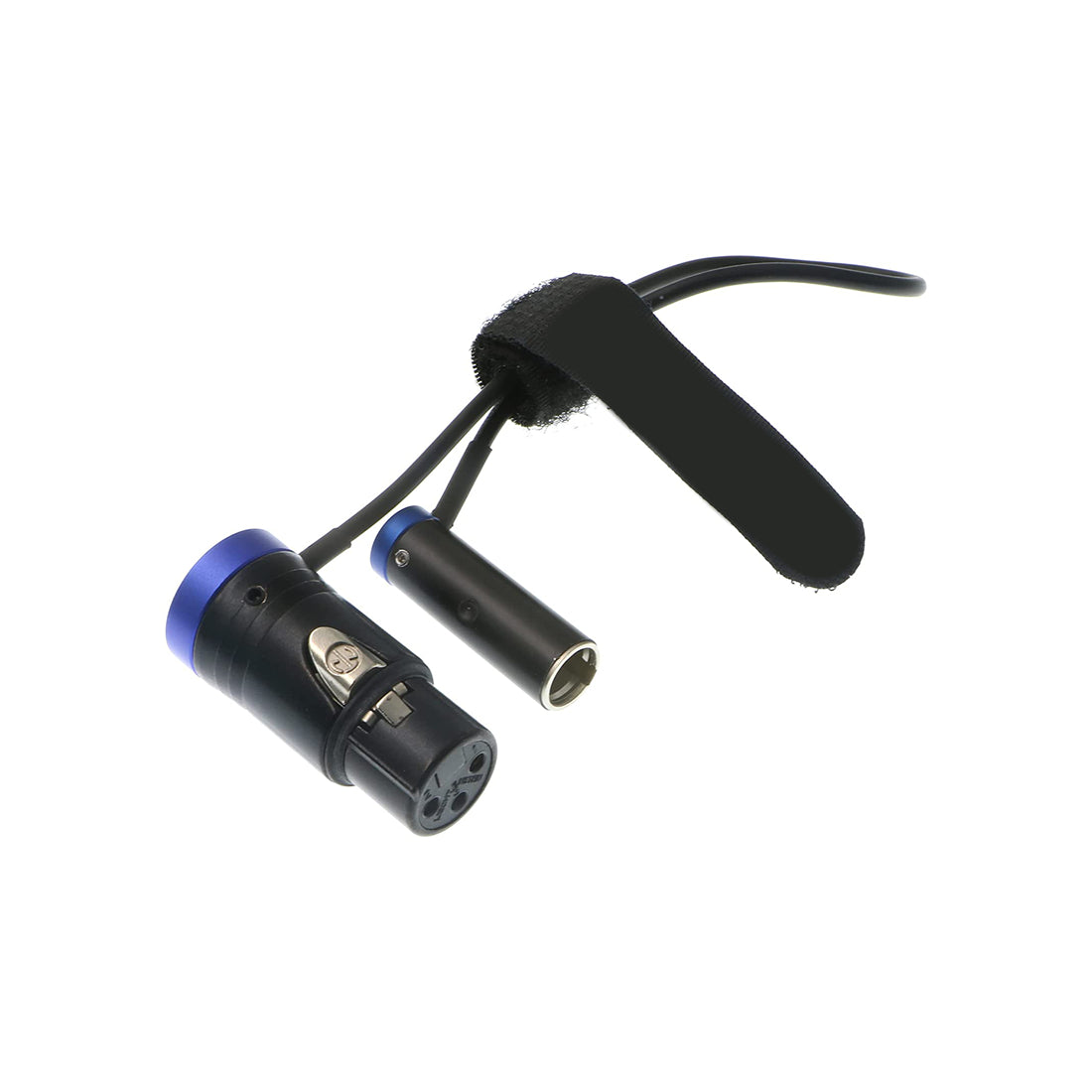 Low-Profile 3-Pin Mini-XLR Male to Full Size XLR Female Audio Cable for BMPCC 4K 6K Camera Video Assist Original Connector Colored Elecbee Cables Blue 10inches|25cm