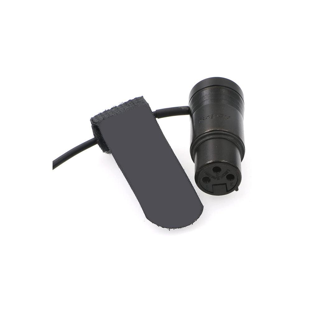 Low-Profile 3-Pin Mini-XLR Male to Full Size XLR Female Audio Cable for BMPCC 4K 6K Camera Video Assist Original Connector Colored Elecbee Cables Black 5 Inches|13cm