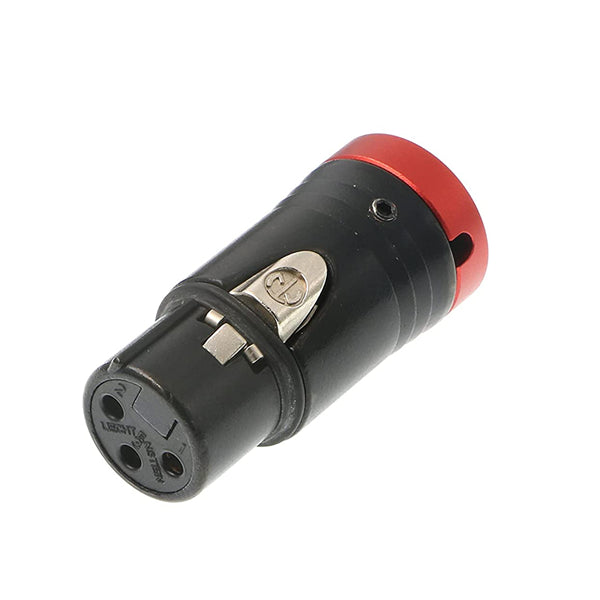 Low-Profile XLR 3 Pin Female Original Connector for Audio Devices Elecbee Cables Blue/Red/Green/Black
