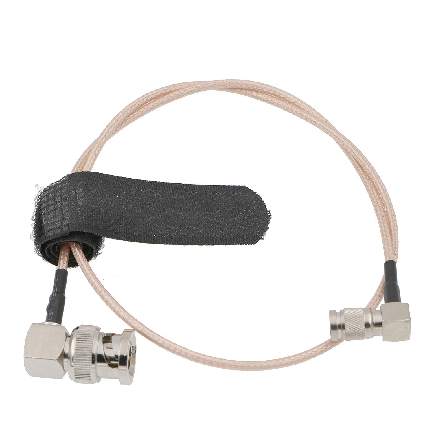 Elecbee Cables Blackmagic DIN 1.0 2.3 Mini BNC Right Angle to BNC Male Right Angle 75ohm RG179 HD SDI Cable