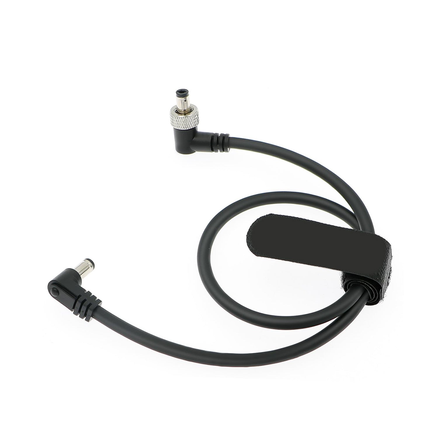 Elecbee Cables Right Angle DC to Locking DC Power Cable for SmallHD 702, Atomos Ninja V, Video Devices PIX-E7 PIX-E5 Monitor,Hollyland Mars 400s 45cm| 18inches