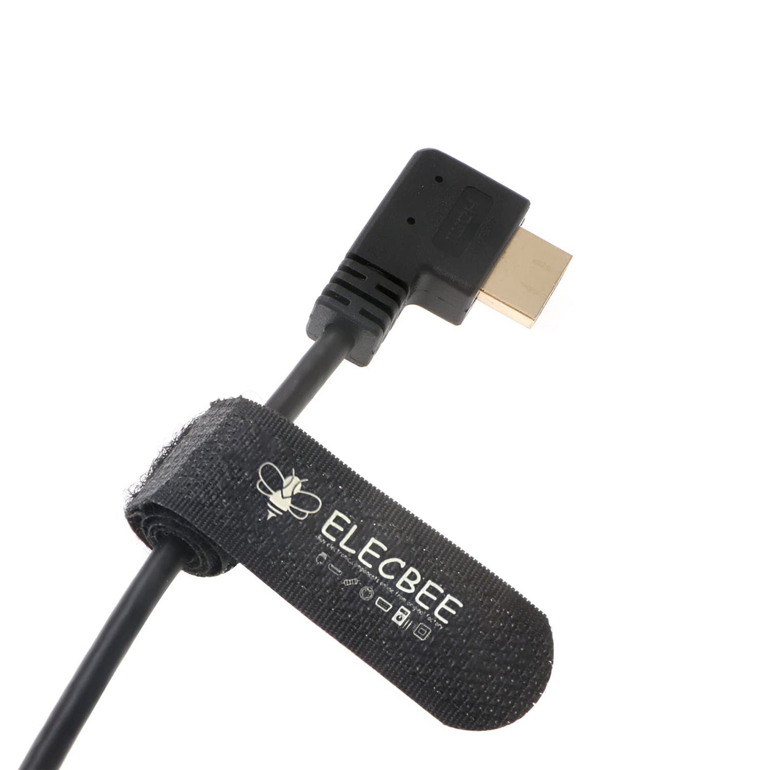 Elecbee Cables Z Cam E2 L Shape HDMI Cable Left Angle to Right Angle High Speed HDMI Cord for Atomos Shinobi Ninja V Monitor| Portkeys BM5 Monitor 50cm|19.7inches