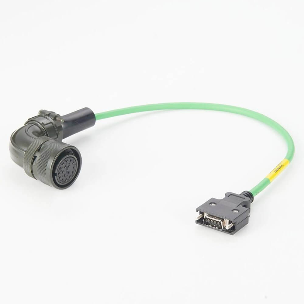 Elecbee MS3108A20-29S 17Pin To SCSI HPCN 20Pin Male Connector Straight With Delta B2 Servo Encoding Cable 0.5M