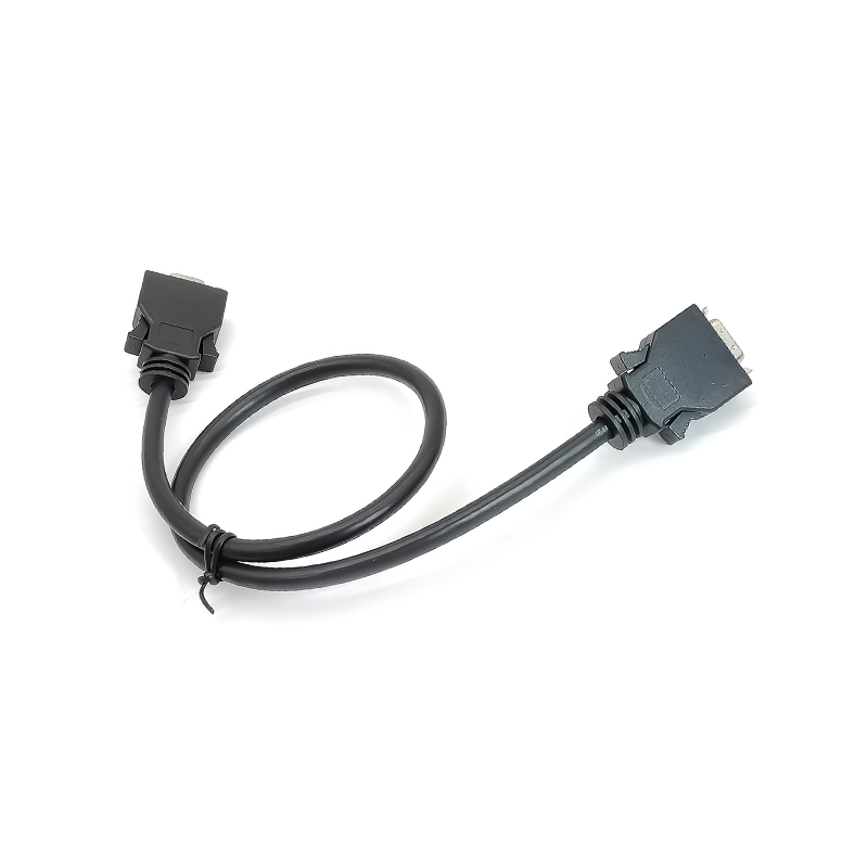 Elecbee SCSI MDR 14Pin Male To Male Straight Type Connector With Cable 0.5M