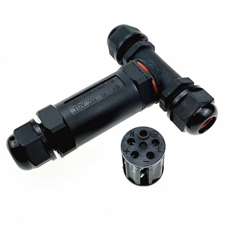 Elecbee XY25T-3P Electrical ScrEW Wire Connector For Led Outdoor Light Led Display Waterproof Connector