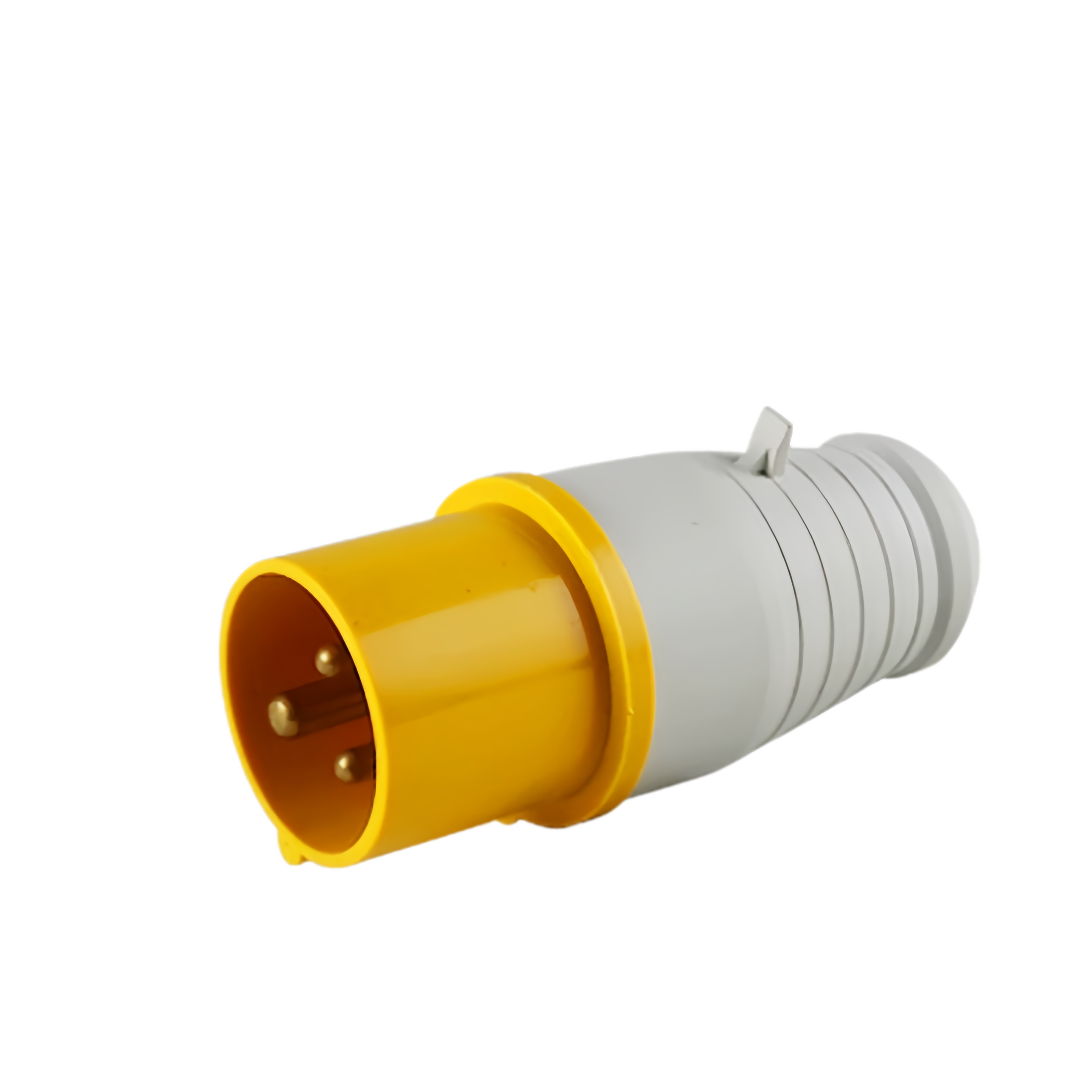 Elecbee IEC60309 IP44 32A 3 Pin 2P+E 4H 110V~130V Yellow,White CEE Industrial Plug