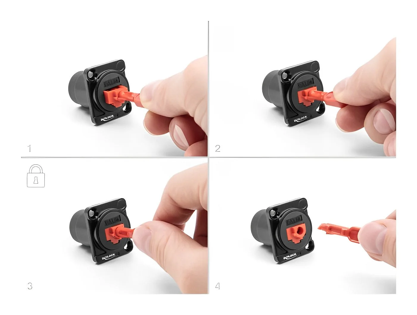 Elecbee RJ45 Port Blocker Set for RJ45 jack 10 pieces