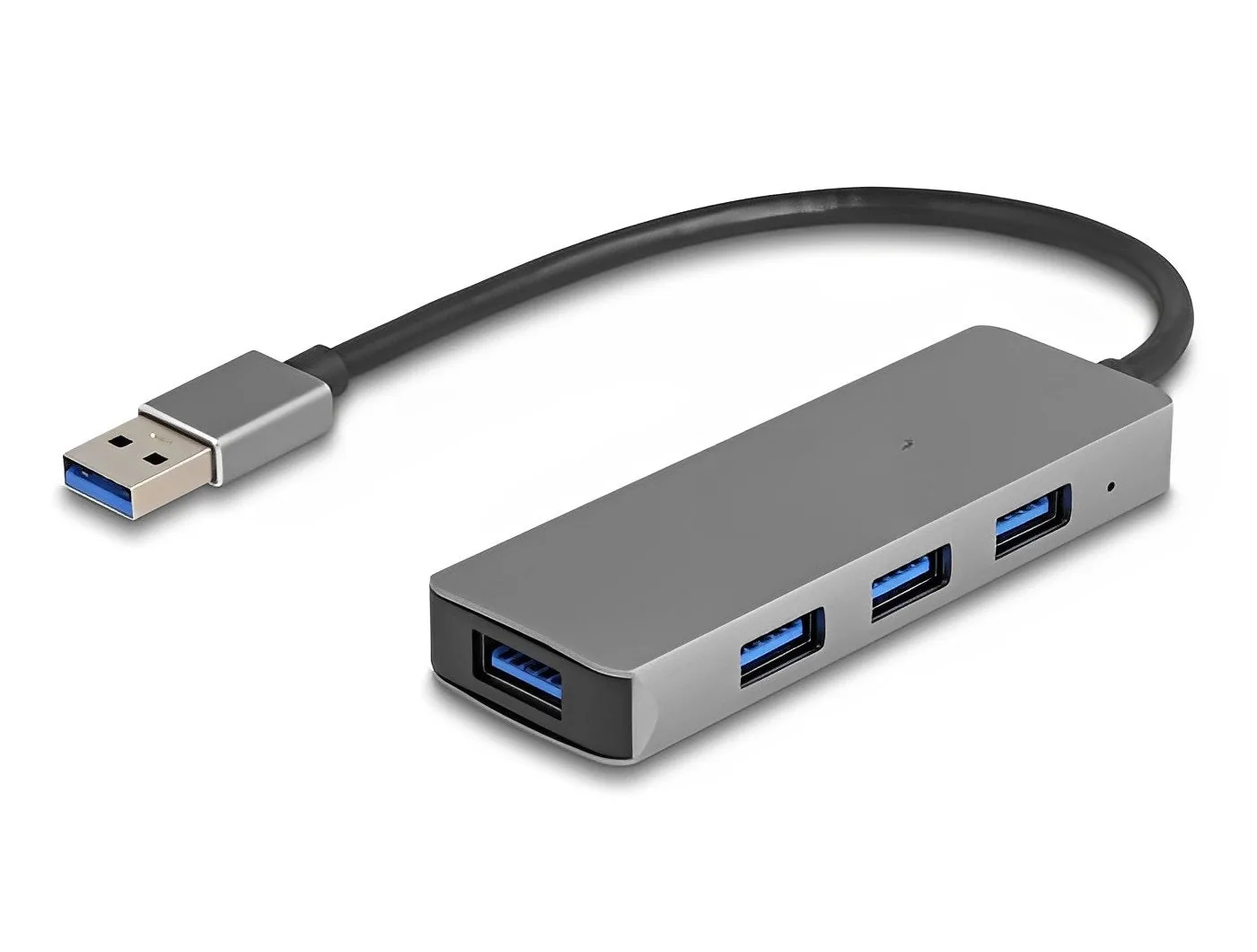 Elecbee 4 Port USB 5 Gbps Hub with USB Type-A connector – USB Type-A ports on the side