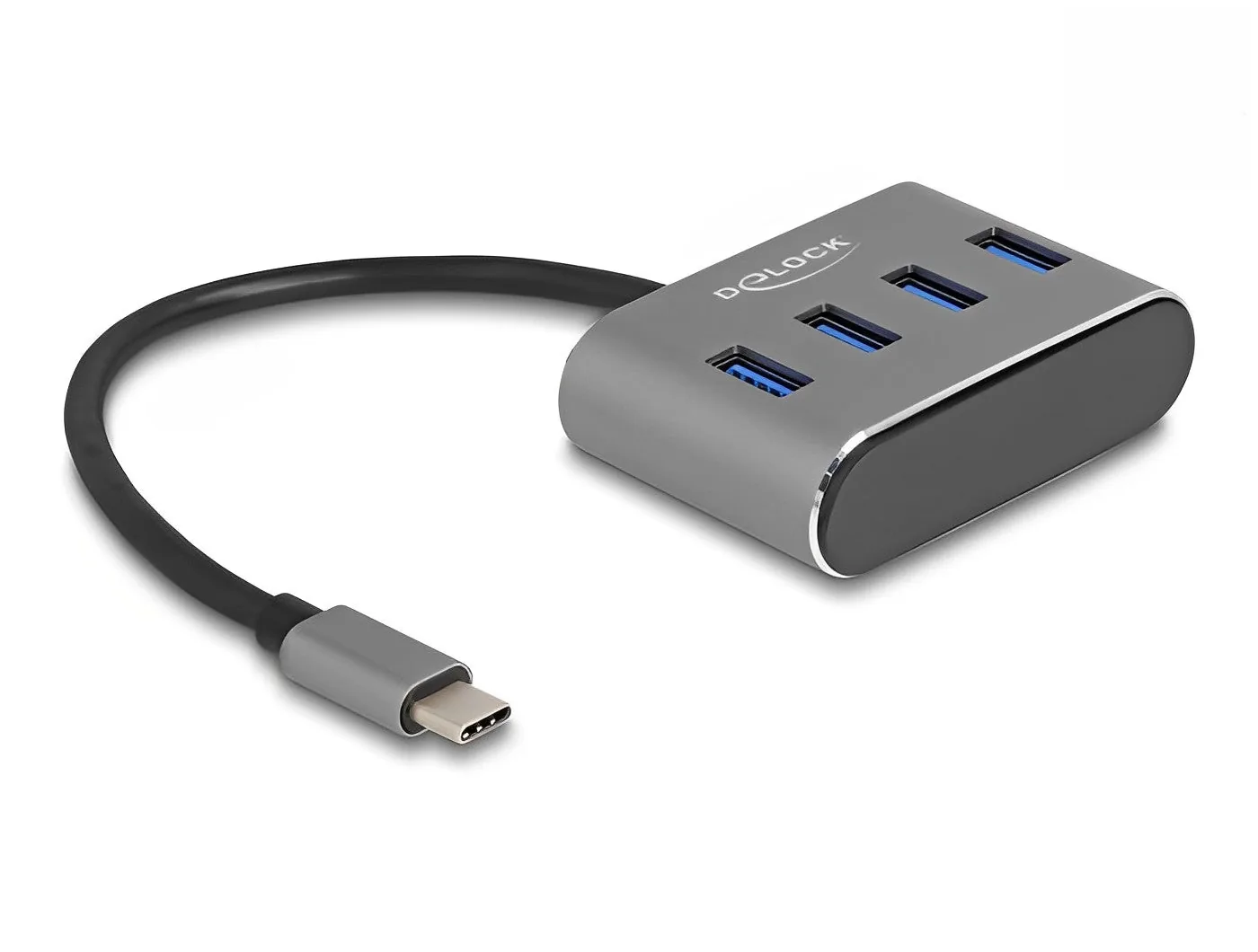 Elecbee 4 Port USB 5 Gbps Hub with USB Type-C™ connector – USB Type-A ports on top