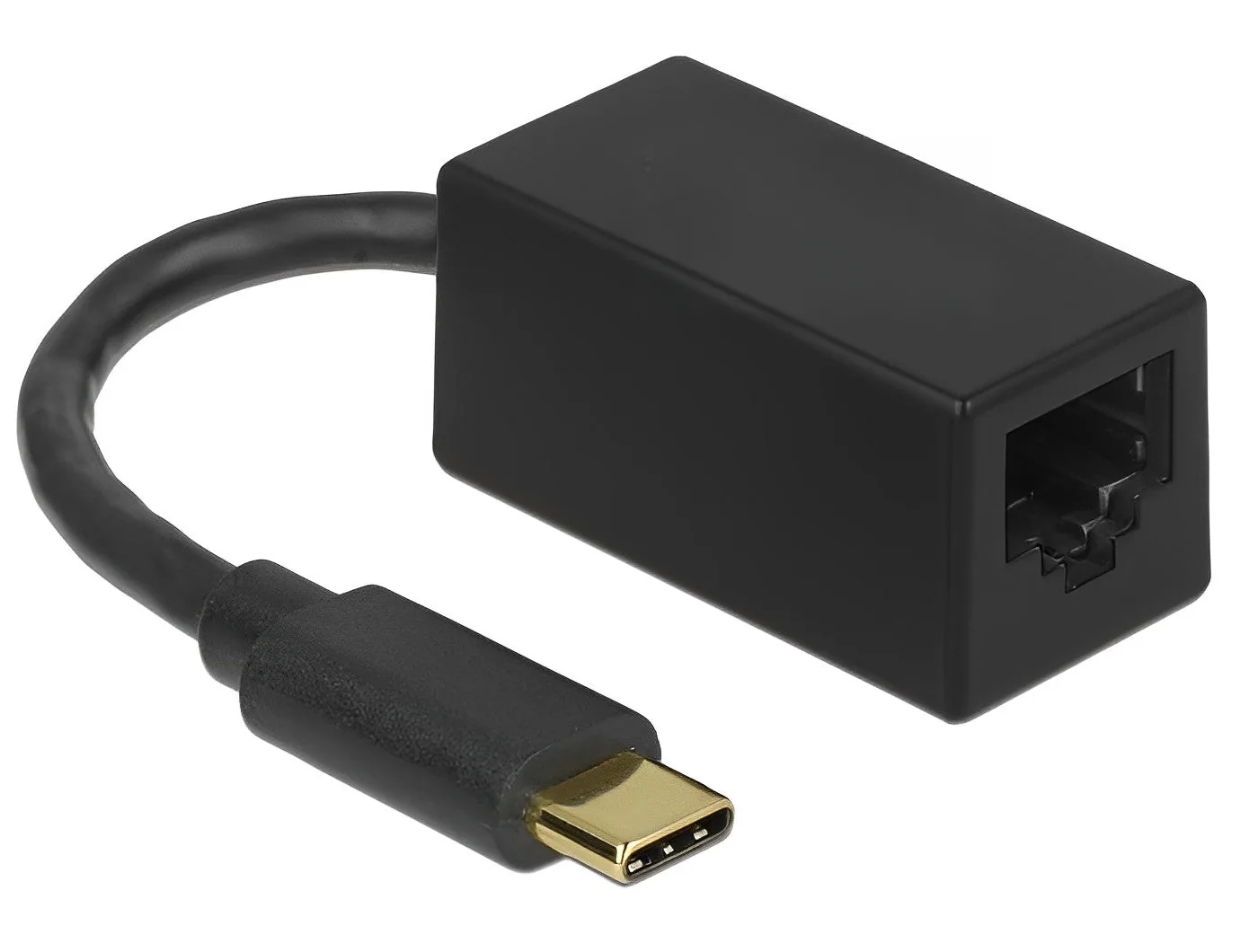 Elecbee USB Type-C Network Adapter Gigabit LAN 1 x RJ45 compact black