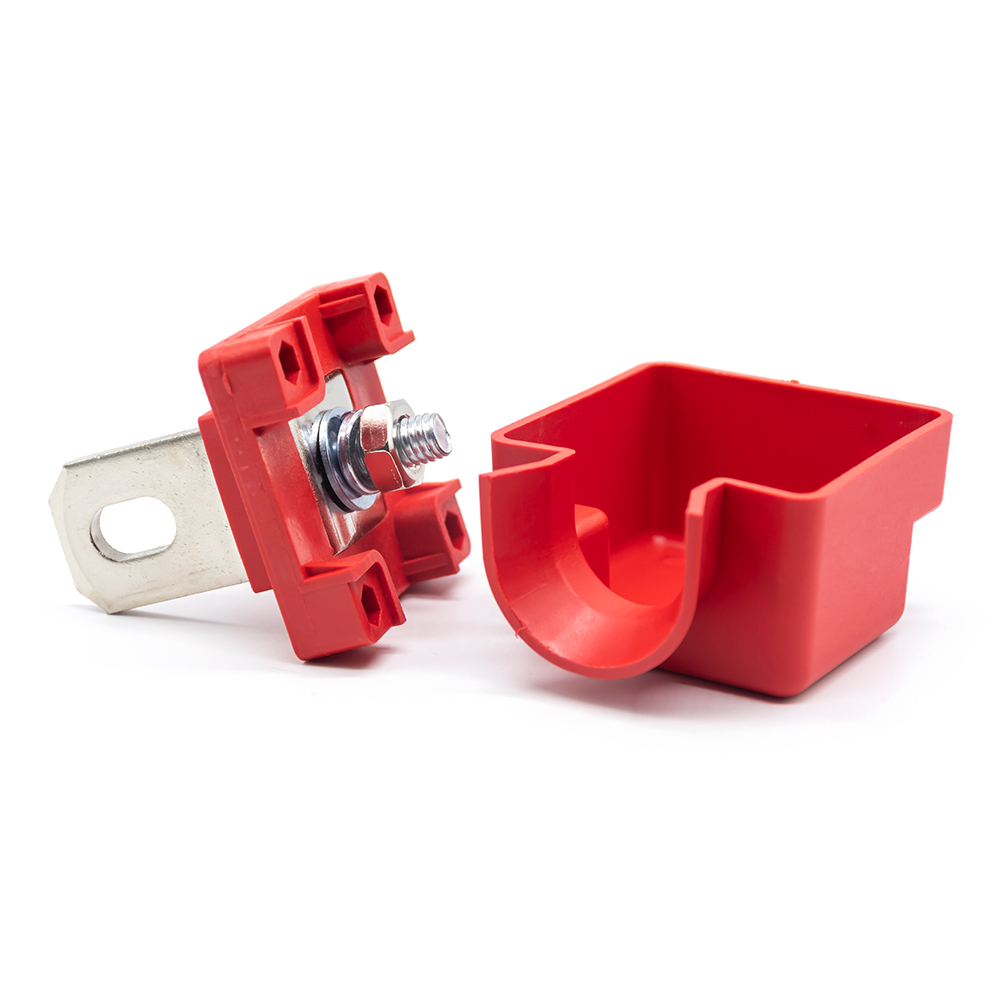 Elecbee Feed Through Junction Blocks, 200A,
Outer Screw(M8), Red