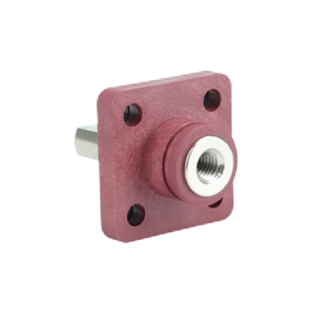 Elecbee Tek Soslu Tip Kavşak Blokları, 120A, Dahili Vida (M6), M6 ile Busbar, 
Flanş Montaj, Kırmızı
