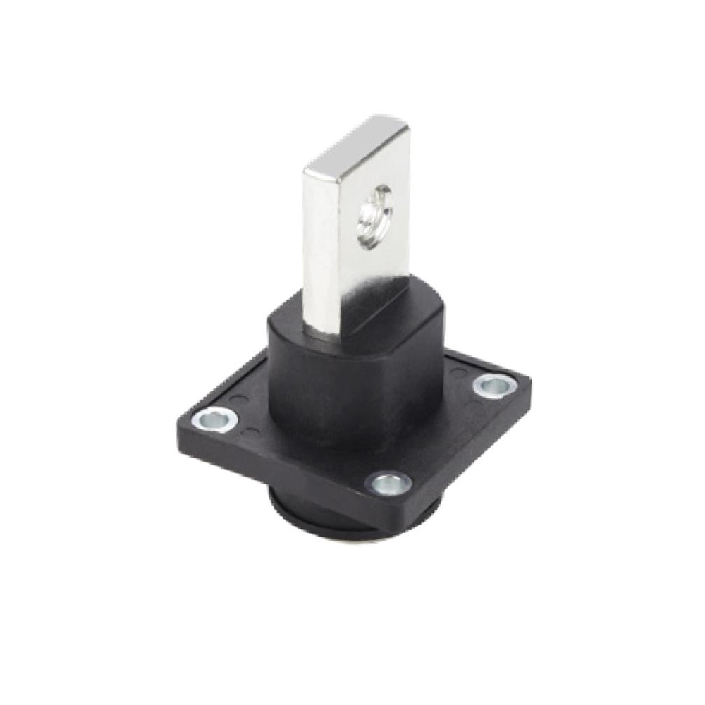 Elecbee Tek Dahi Tipi Kavşak Blokları, 300A, Dahili Vida (M10), M10 ile Busbar, 
Flanş Montaj, Siyah