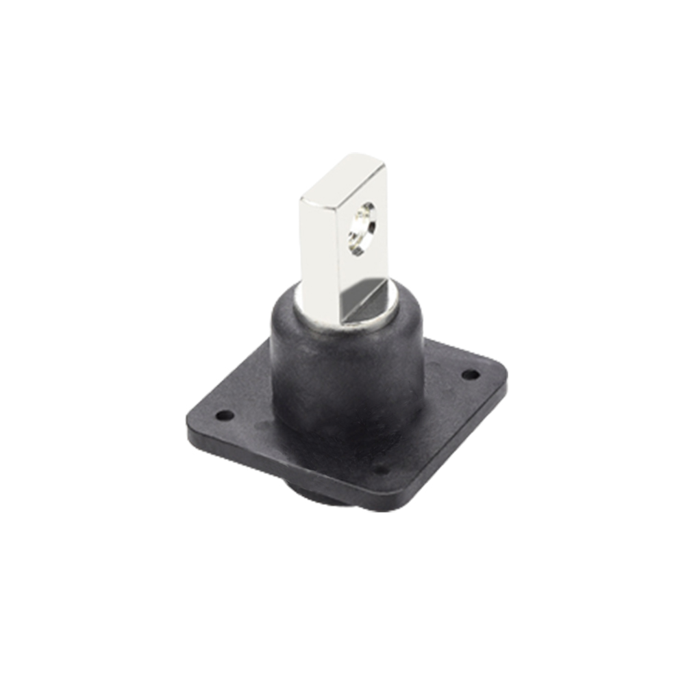 Elecbee Tek Dahi Tipi Kavşak Blokları, 500A, Dahili Vida (M10), M10 ile Busbar, 
Flanş Montaj, Siyah