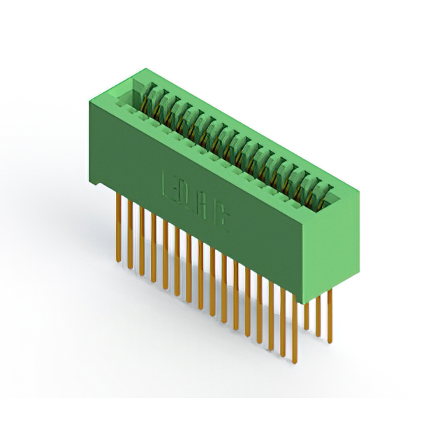 Elecbee Card Edge Connector Pitch 2.54mm Dual Edge Card 32 Position Gold überzogen Farbe Grün