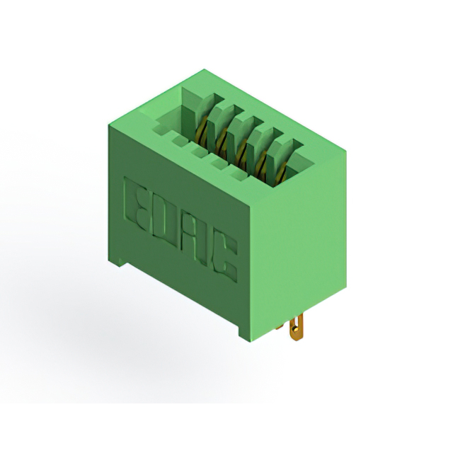 Elecbee Card Edge Connector Pitch 2.54mm Single Edge Card 5 Position Gold Plaqué Couleur Vert
