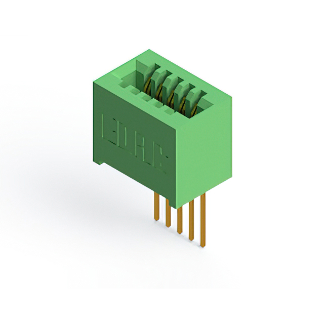 Elecbee Card Edge Connector Pitch 2.54mm Single Edge Card 5 Position Gold Plaqué Couleur Vert