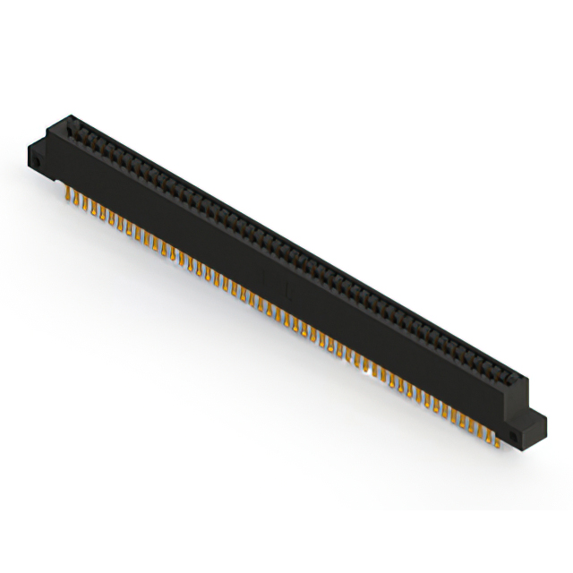 Elecbee Card Edge Connector Pitch 3.18mm Dual Edge Card 100 Position Gold Plated Color Black