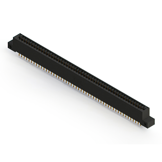 Elecbee Card Edge Connector Pitch 3.18mm Dual Edge Card 100 Position Gold Plated Color Black