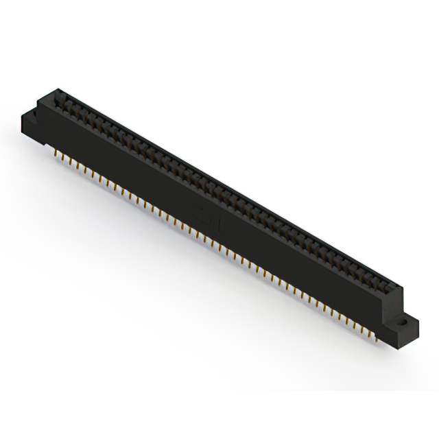 Elecbee Card Edge Connector Pitch 3.18mm Dual Edge Card 88 Position Gold Plated Color Black
