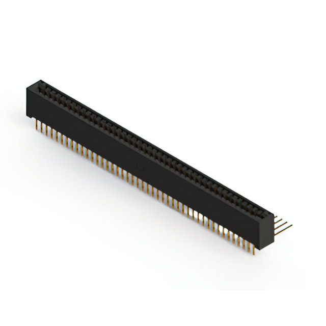 Elecbee Card Edge Connector Pitch 3.18mm Dual Edge Card 88 Position Gold Plated Color Black
