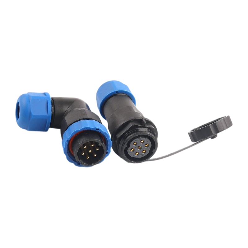 Elecbee <span class="highlight">SP21</span> <span class="highlight">Series</span> in-line 7 Pin destro Angolato Salente Tipo maschio Plug e femmina Socket Connettore per l'aviazione