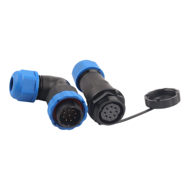 Elecbee <span class="highlight">SP21</span> <span class="highlight">Series</span> in-line 9 Pin Right Angled Solder Type Maschio Plug e femmina Socket Connettore per l'aviazione