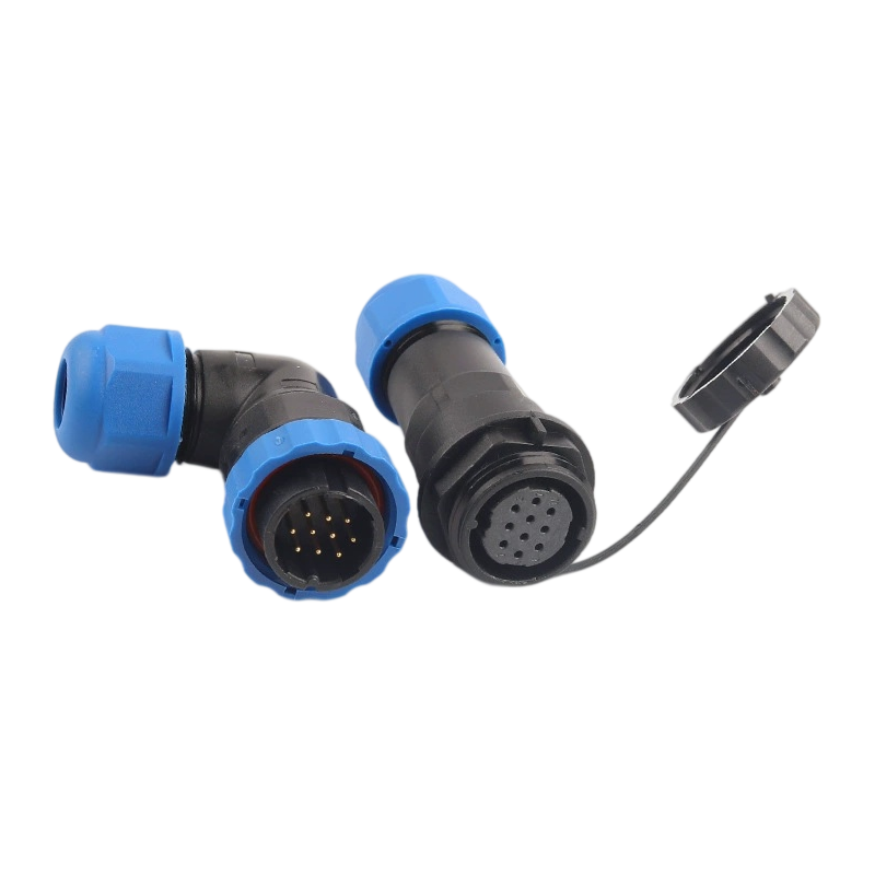 Elecbee <span class="highlight">SP21</span> <span class="highlight">Series</span> in-line 10 Pin Right Angled Solder Type Maschio Plug e femmina Socket Connettore per l'aviazione