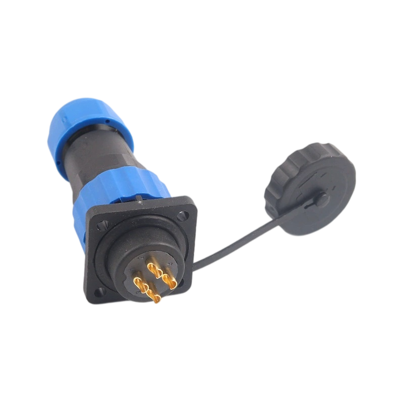 Elecbee <span class="highlight">SP21</span> <span class="highlight">Series</span> 4 foro Flange 4 Pin Tipo di saldatura femminile Plug e connettore di aviazione maschile di presa