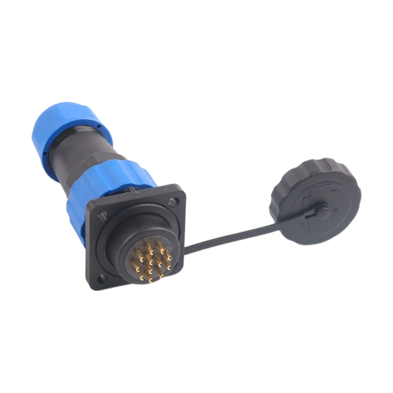 Elecbee <span class="highlight">SP21</span> <span class="highlight">Series</span> 4 Loch Flansch 12 Pin Gerade Löt Typ Buchse Stecker und Stecker Steckdose Luftfahrt Stecker