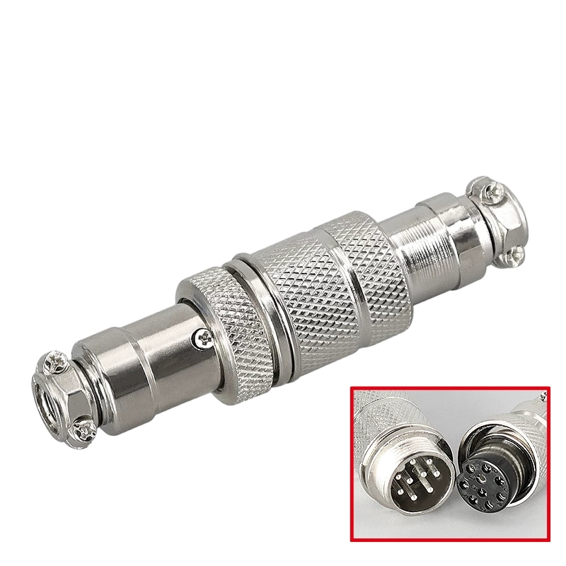 GX16 Aviation-Stecker, 3-polig, gerade, Panelmontage, Lötanschluss