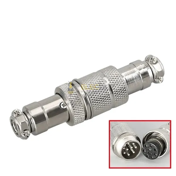 GX16 Aviation-Stecker, 3-polig, gerade, Panelmontage, Lötanschluss GX16 Aviation-Stecker, 3-polig, gerade, Panelmontage, Lötanschluss